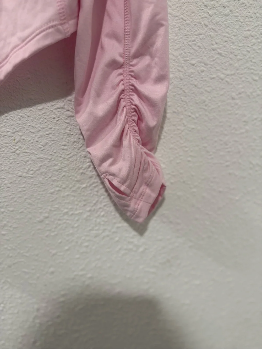 No comment Light Pink Full-Zip running jacket